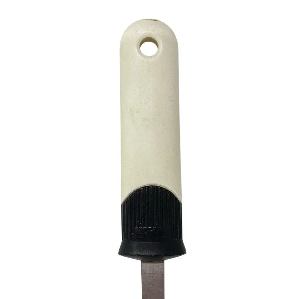 EKCO Ladle Stainless Steel and Nylon Vintage White Black Utensil